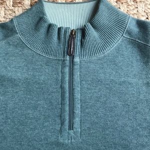 JA Banks 100% Cotton 1/4 Zip sweater - med